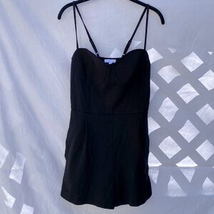 Leith Bustier Little Black Romper